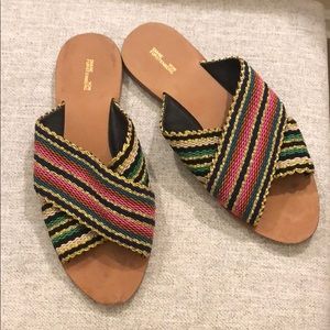 Diane Von Furstenberg colorful slide sandal